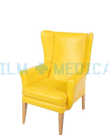 Visitor Chair Wing Back in Yellow